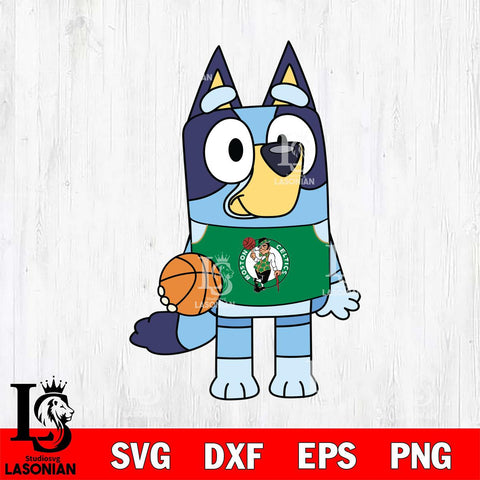 Boston Celtics Bluey sport 2 Svg Eps Dxf Png File, Digital Download, Instant Download