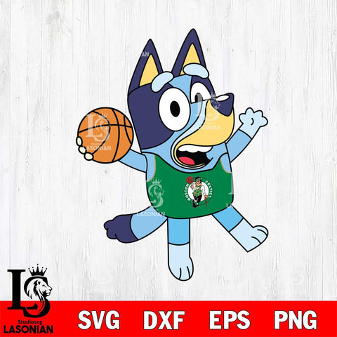 Boston Celtics Bluey sport 3 Svg Eps Dxf Png File, Digital Download, Instant Download