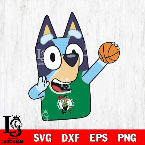 Boston Celtics Bluey sport Svg Eps Dxf Png File, Digital Download, Instant Download