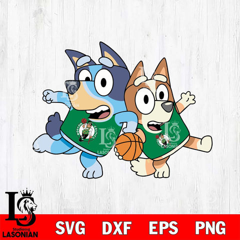 Boston Celtics Bluey sport 7 Svg Eps Dxf Png File, Digital Download, Instant Download