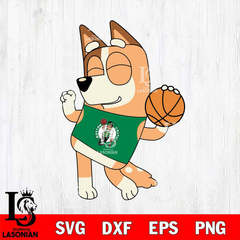 Boston Celtics Chilli bluey sport Svg Eps Dxf Png File, Digital Download, Instant Download