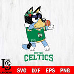 Boston Celtics Christmas Bluey Bandit Heeler Svg , Christmas Svg , Bluey svg , Digital Download, dxf eps png pdf file