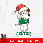 Boston Celtics Christmas Bluey Jack Sport Svg , Christmas Svg , Bluey svg , Digital Download, dxf eps png pdf file