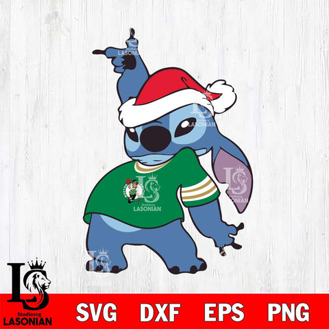 Boston Celtics Disney Lilo & Stitch Christmas Svg Dxf Eps Png file, Digital download,Clipart, Cut Files Cricut , Silhouette