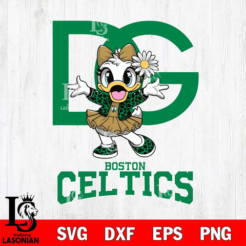 Boston Celtics Dolce And Gabbana Daisy Duck Disney Svg Eps Dxf Png File, Digital Download, Instant Download