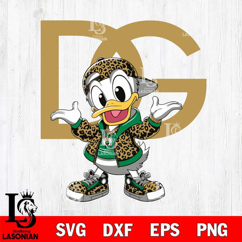 Boston Celtics Dolce And Gabbana Donald Duck Disney Svg Eps Dxf Png File, Digital Download, Instant Download