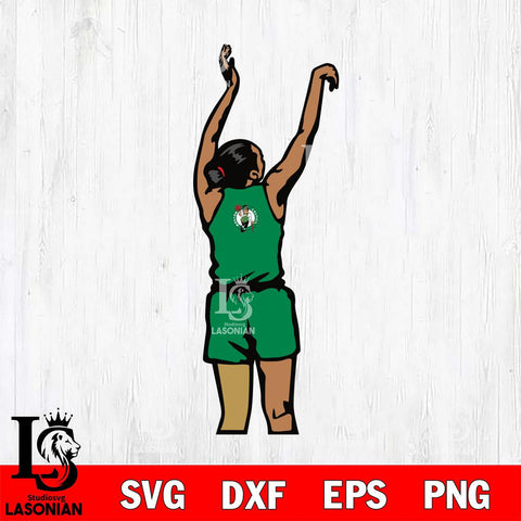 Boston Celtics Girl Basketball Svg Eps Dxf Png File, Digital Download, Instant Download