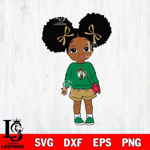 Boston Celtics Girls sport 3 Svg Eps Dxf Png File, Digital Download, Instant Download