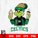 Boston Celtics Grinch 2 coffee Svg Eps Dxf Png File, Digital Download, Instant Download