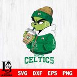 Boston Celtics Grinch Bougie Sport Svg Eps Dxf Png File, Digital Download, Instant Download