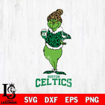 Boston Celtics Grinch Leopard Coffee Svg Eps Dxf Png File, Digital Download, Instant Download