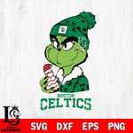 Boston Celtics Grinch Tree Cake Svg Eps Dxf Png File, Digital Download, Instant Download