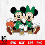 Boston Celtics Mickey Minne 2 Nba Svg Eps Dxf Png File, NBA svg, Digital Download, Instant Download