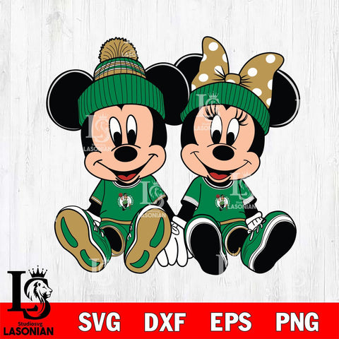 Boston Celtics Mickey Minne 3 Nba Svg Eps Dxf Png File, NBA svg, Digital Download, Instant Download