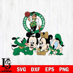 Boston Celtics Mickey Minne 5 Nba Svg Eps Dxf Png File, NBA svg, Digital Download, Instant Download