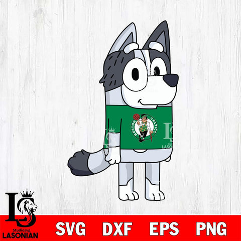 Boston Celtics Muffin Bluey sport Svg Eps Dxf Png File, Digital Download, Instant Download