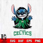 Boston Celtics Stitch Ghost Svg Eps Dxf Png File, NBA svg, Digital Download, Instant Download