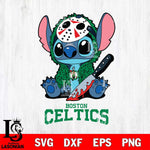 Boston Celtics Stitch Jason Voorhees Svg Eps Dxf Png File, NBA svg, Digital Download, Instant Download