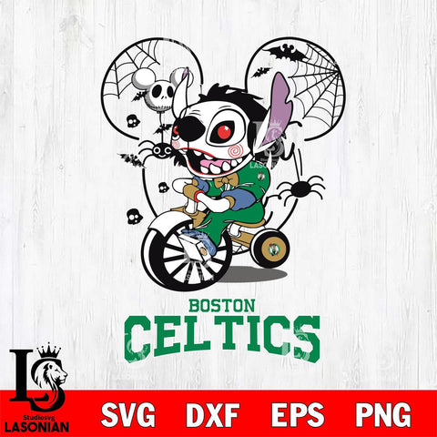 Boston Celtics Stitch Jigsaws Halloween Svg Eps Dxf Png File, Digital Download, Instant Download