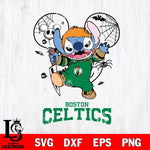 Boston Celtics Stitch Michael Halloween Svg Eps Dxf Png File, Digital Download, Instant Download