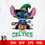 Boston Celtics Stitch witch Svg Eps Dxf Png File, NBA svg, Digital Download, Instant Download