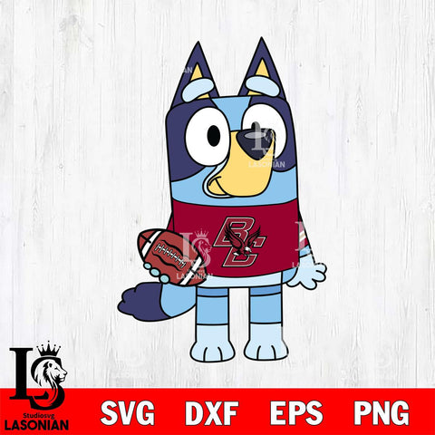 Boston College Eagles Bluey 2 Svg Eps Dxf Png File, Digital Download, Instant Download