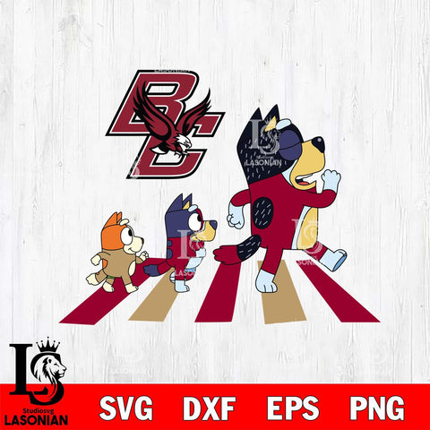 Boston College Eagles Bluey 6 Svg Eps Dxf Png File, Digital Download, Instant Download