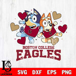 Boston College Eagles Bluey & Bingo 10 Svg Eps Dxf Png File, NCAA svg, Digital Download, Instant Download