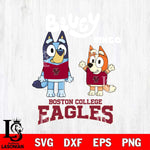 Boston College Eagles Bluey & Bingo 4 Svg Eps Dxf Png File, NCAA svg, Digital Download, Instant Download