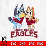 Boston College Eagles Bluey & Bingo 5 Svg Eps Dxf Png File, NCAA svg, Digital Download, Instant Download