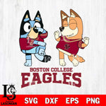 Boston College Eagles Bluey Chilli Sport Svg Eps Dxf Png File, Digital Download, Instant Download