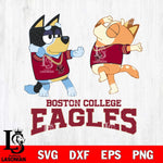 Boston College Eagles Bluey Dance Svg Eps Dxf Png File, Digital Download, Instant Download