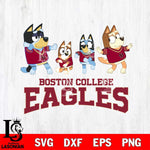 Boston College Eagles Bluey Dance Mode Squats Svg Eps Dxf Png File, Digital Download, Instant Download