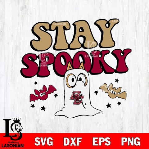 Boston College Eagles Bluey Halloween Stay Spooky Svg Eps Dxf Png File, Digital Download, Instant Download