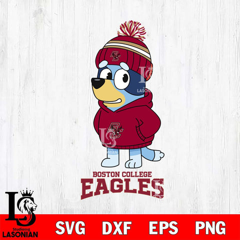 Boston College Eagles Bluey Hoodie rugby Svg Eps Dxf Png File, Digital Download ,Instant Download, Cricut File