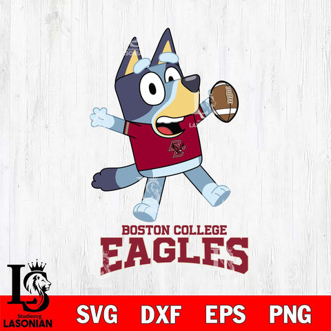 Boston College Eagles Bluey Sport Football Svg Eps Dxf Png File,NCAA Svg Files,Bluey svg ,Digital Download ,Instant Download, Cricut File