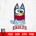 Boston College Eagles Bluey Styles Football Svg Eps Dxf Png File,NCAA Svg Files,Bluey svg ,Digital Download ,Instant Download, Cricut File