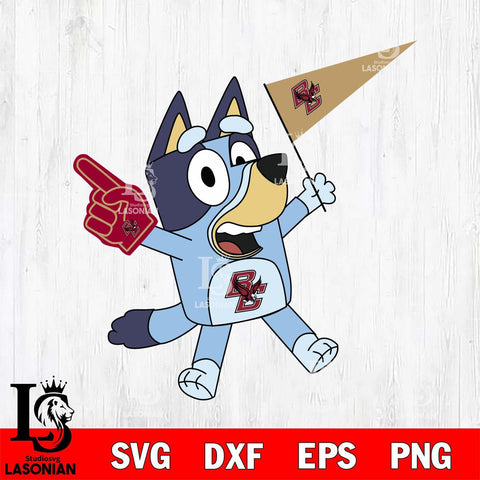 Boston College Eagles Bluey flag Svg Eps Dxf Png File, Digital Download, Instant Download