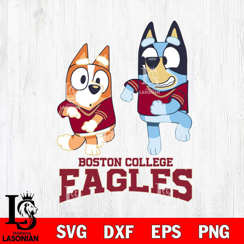 Boston College Eagles Bluey with Chilli Dance Svg Eps Dxf Png File, Digital Download, Instant Download