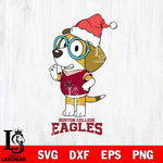 Boston College Eagles Christmas Bluey Honey Sport Cut Files,Bluey Cricut,Christmas Svg , Bluey svg , Digital Download, dxf eps png pdf file