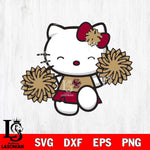 Boston College Eagles Hello Kitty Cheerleader Svg Eps Dxf Png File, Digital Download, Instant Download