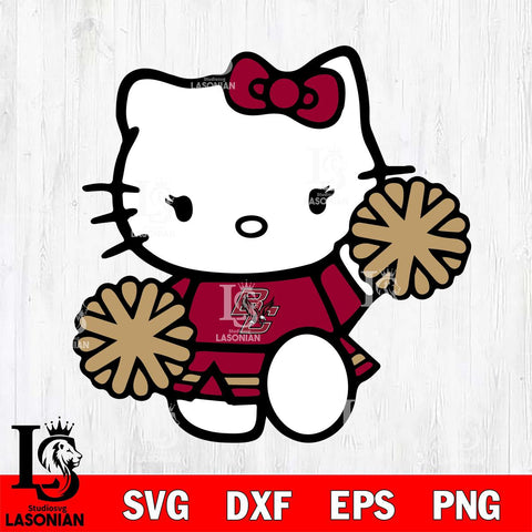 Boston College Eagles Hello Kitty sport 4 Svg Eps Dxf Png File, NCAA svg, Digital Download, Instant Download