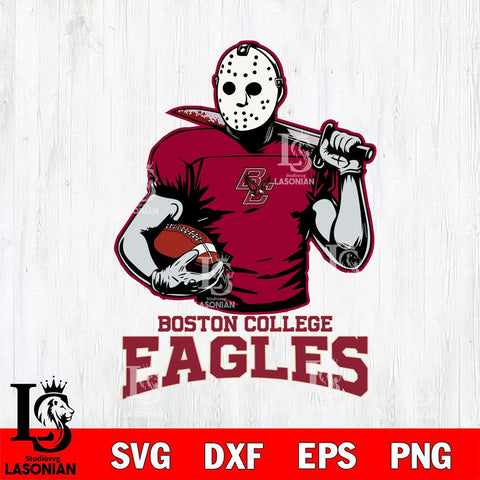 Boston College Eagles Jason Voorhees 9 Svg Eps Dxf Png File, Digital Download