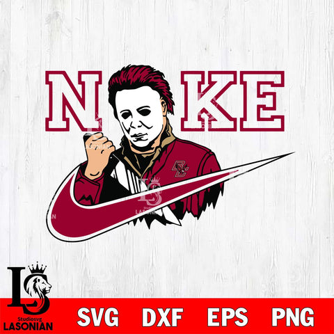 Boston College Eagles Michael Myers Nike Svg Eps Dxf Png File, Digital Download, Instant Download