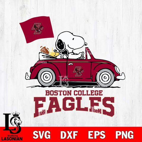 Boston College Eagles Snoopy Sport 5 Svg Eps Dxf Png File, Digital Download