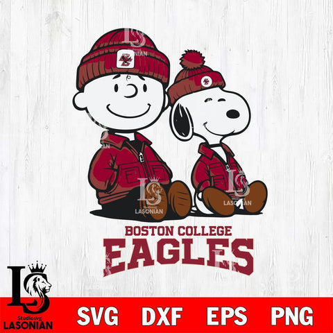 Boston College Eagles Snoopy Sport 6 Svg Eps Dxf Png File, Digital Download