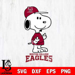 Boston College Eagles Snoopy Sport 8 Svg Eps Dxf Png File, Digital Download