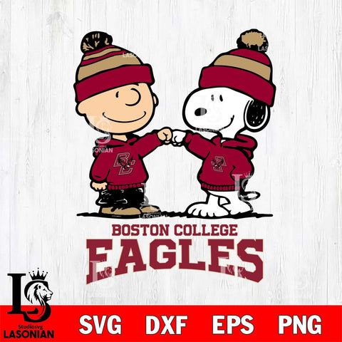 Boston College Eagles Snoopy Sport 9 Svg Eps Dxf Png File, Digital Download