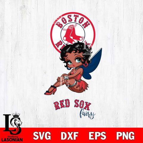 Boston Red Sox Beauty Black Fairy Betty Boop