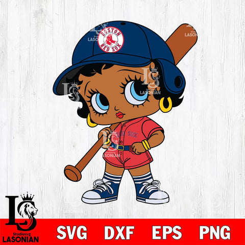 Boston Red Sox Betty Boop MLB 2 Svg Eps Dxf Png File,MLB svg, Digital Download, Instant Download